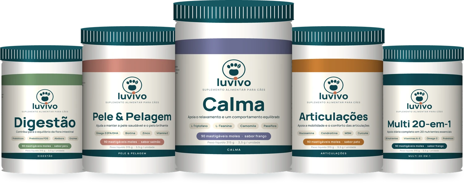 Linha completa de suplementos Luvivo