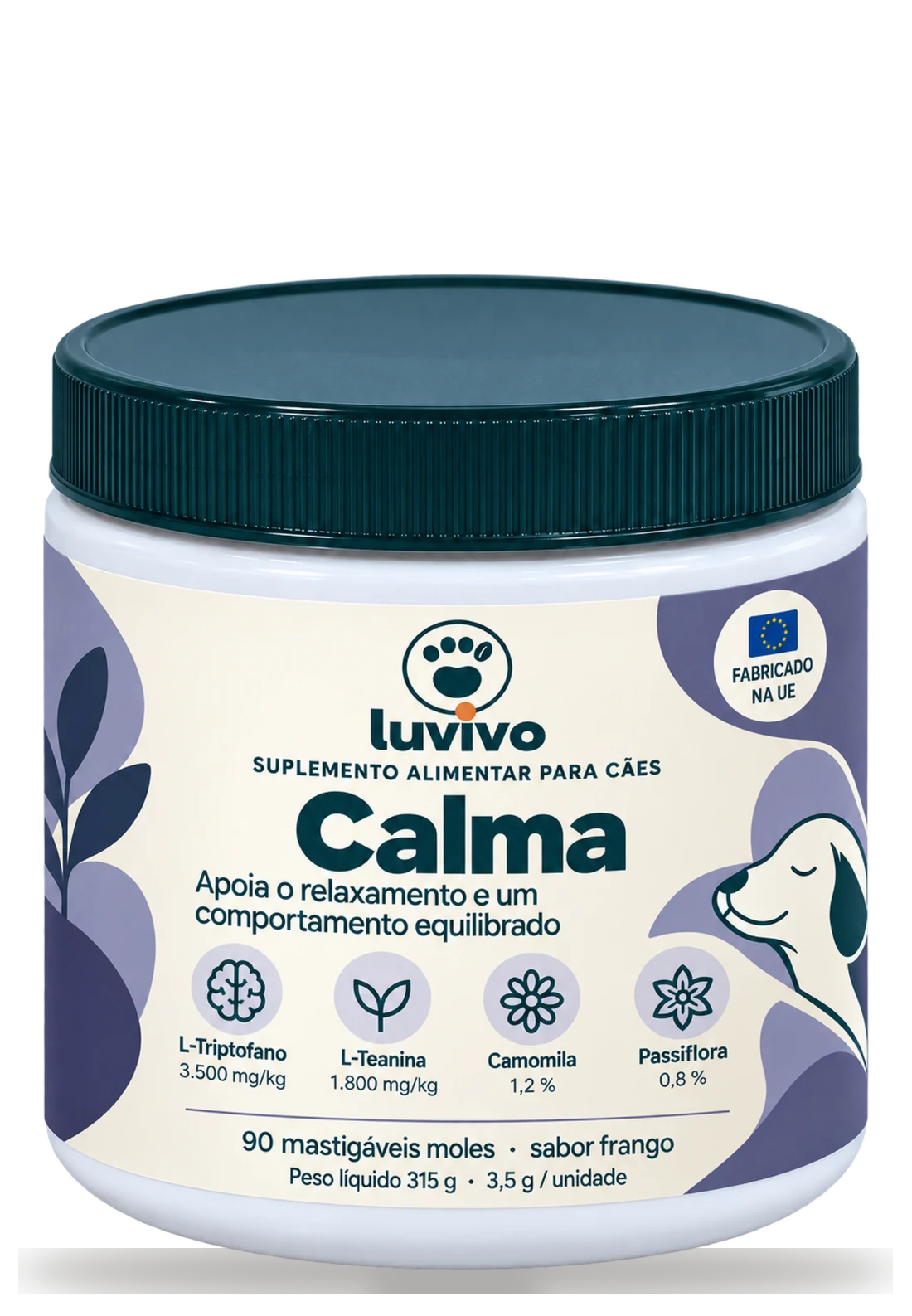 Embalagem Luvivo Calma